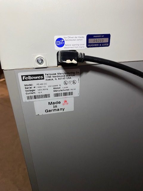 Fellowes Paper Shredder