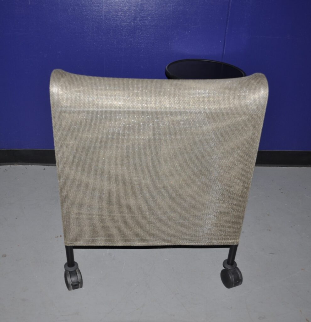 Gold Mesh Lounge chairs w/side table