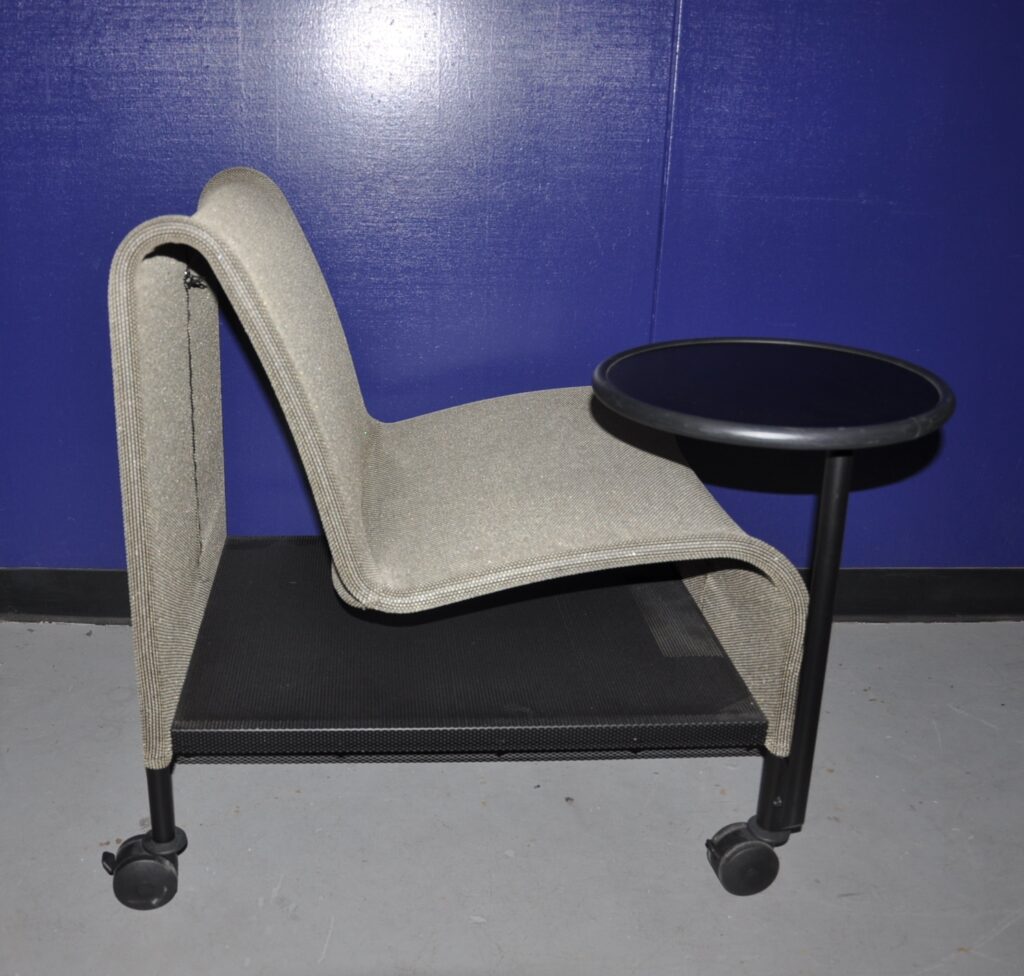 Gold Mesh Lounge chairs w/side table
