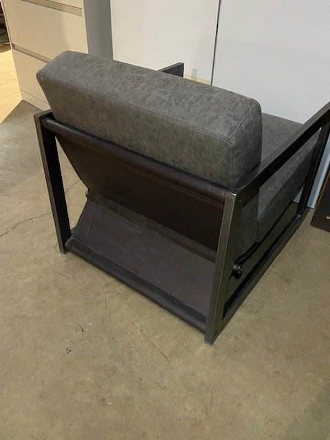 Gray lounge chair