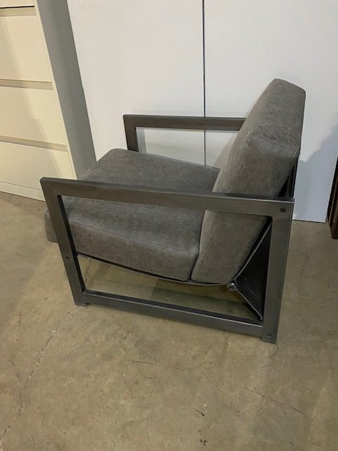 Gray lounge chair