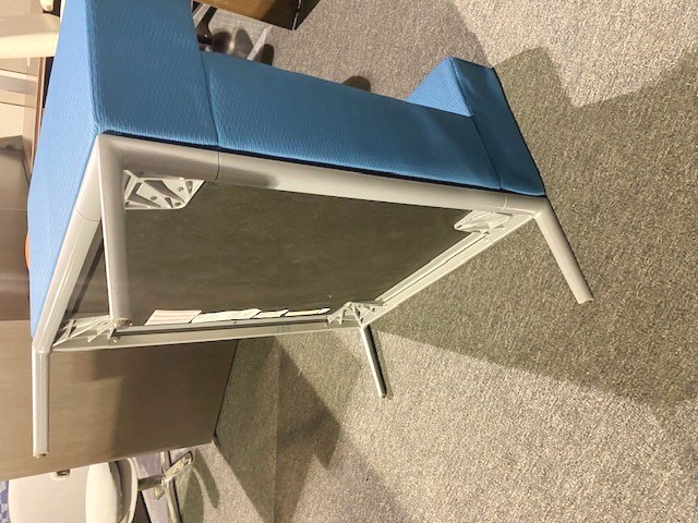 Gunlocke Blue Club Chair