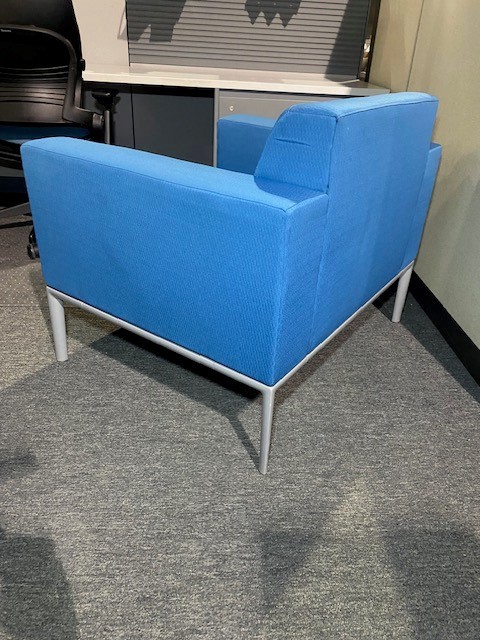 Gunlocke Blue Club Chair