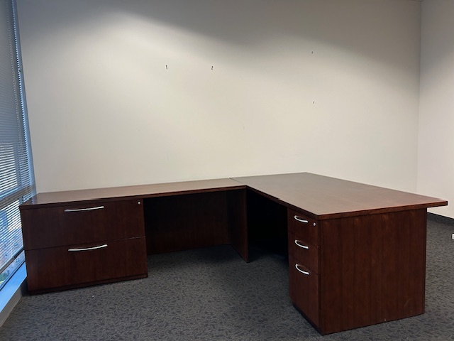 Gunlocke L shape desk