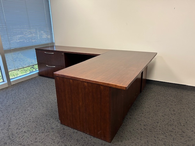 Gunlocke L shape desk
