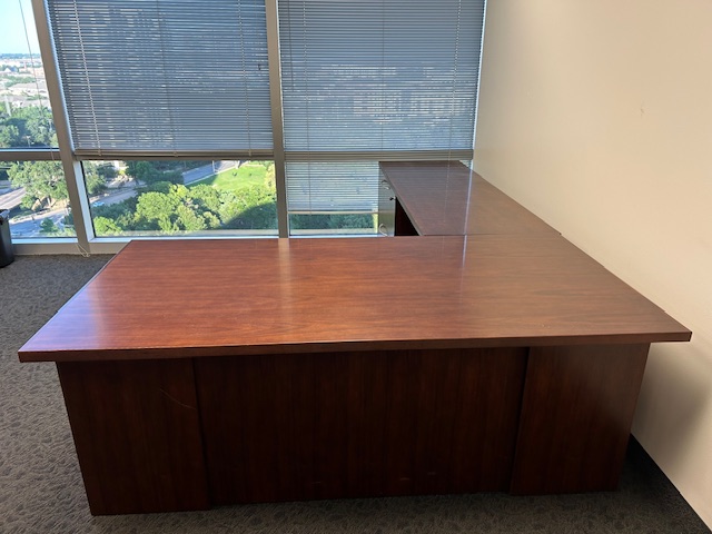Gunlocke L shape desk