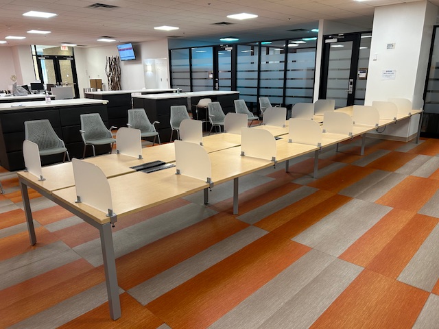 Herman Miller benching desks