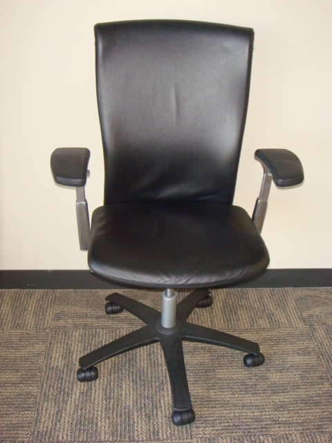 Knoll Life chair-black leather