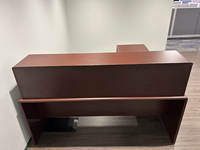 L shape Receptionist desk