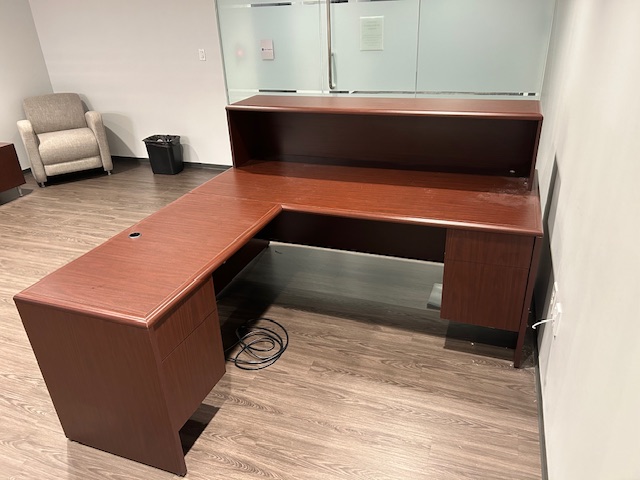 L shape Receptionist desk