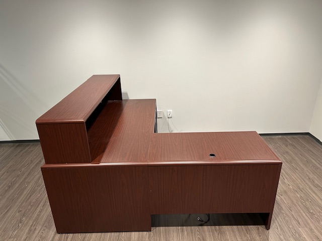 L shape Receptionist desk