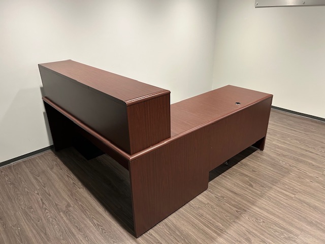 L shape Receptionist desk
