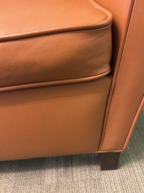 Leather club chair