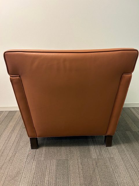 Leather club chair