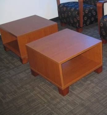 light cherry square coffee table
