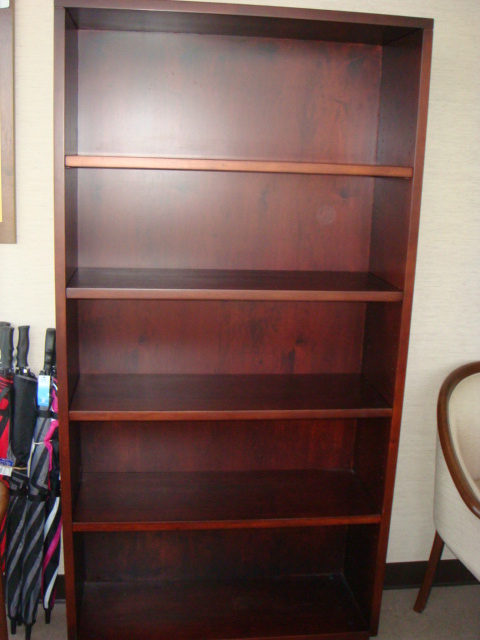 Mahogany bookcase 72″H