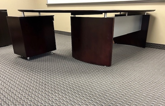 Mahogany L shape desk