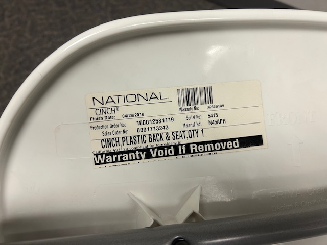 National Cinch breakroom chair