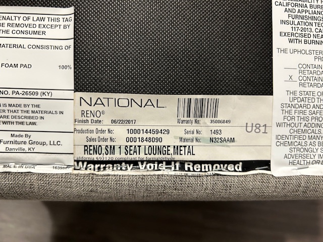 National Reno lounge chair