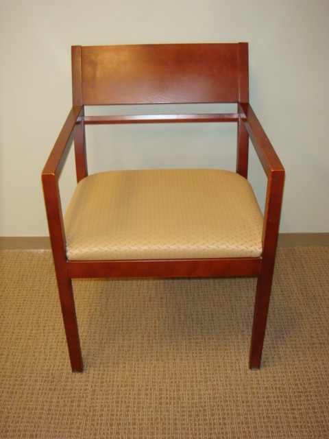 OFS cherry frame guest chairs