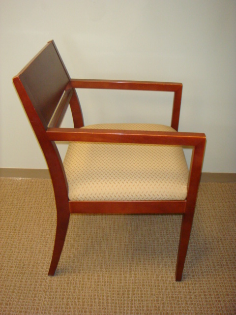 OFS cherry frame guest chairs