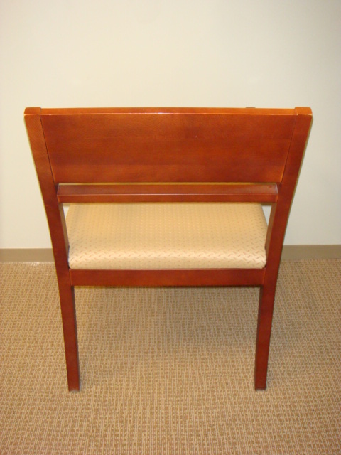 OFS cherry frame guest chairs