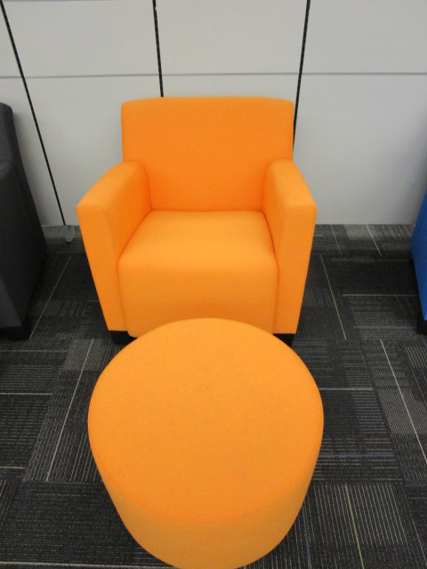 Orange Club Chair