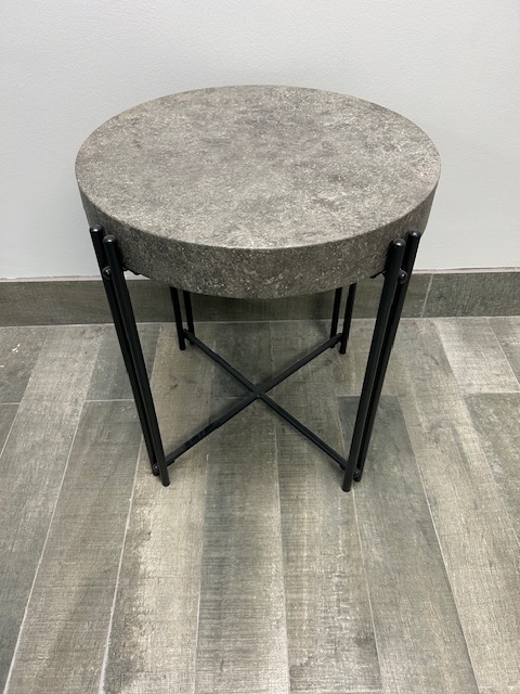 Round side table