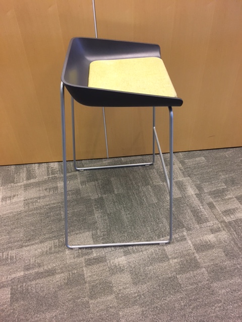 Scoop bar height stool