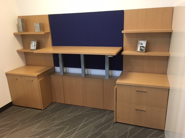 Sit/Stand office wall unit