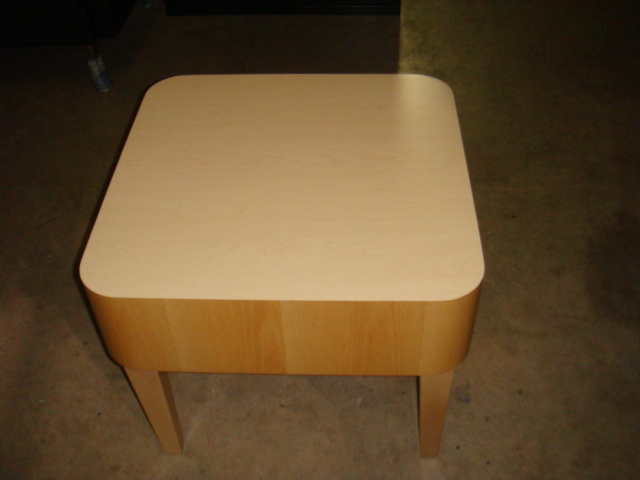 square maple end table