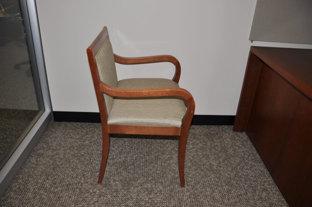 Steelcase side chair-gray fabric