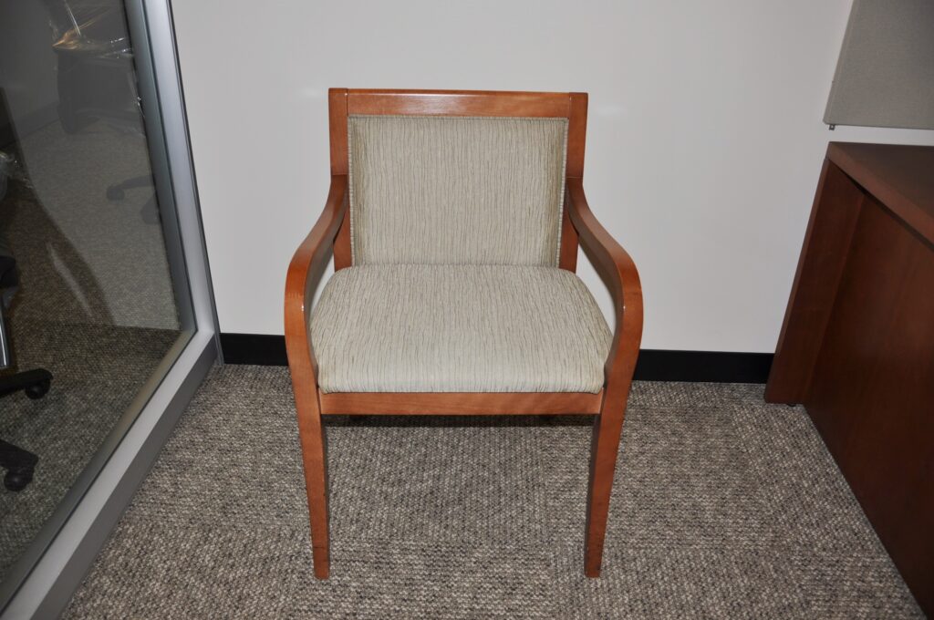 Steelcase side chair-gray fabric