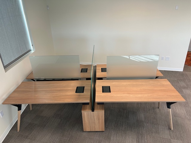Teknion 4 pack benching desks