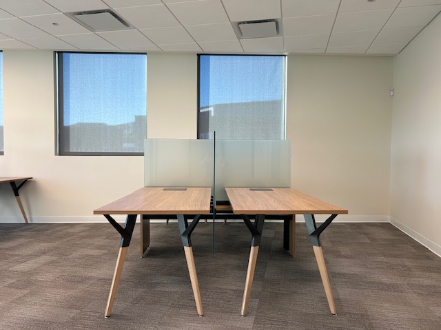 Teknion 4 pack benching desks