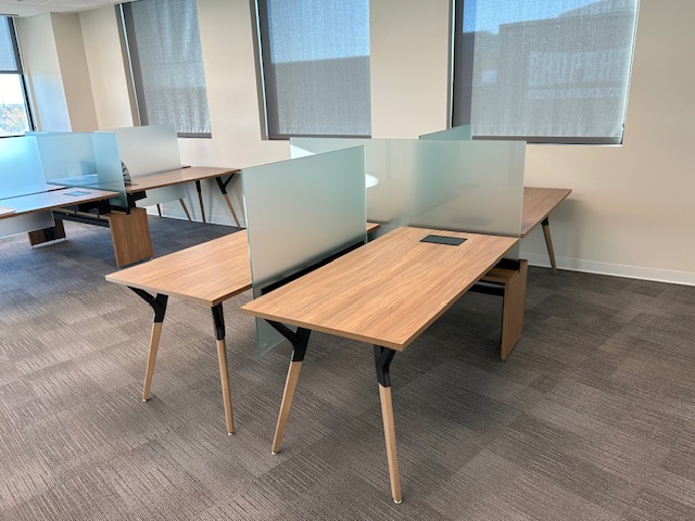 Teknion 4 pack benching desks