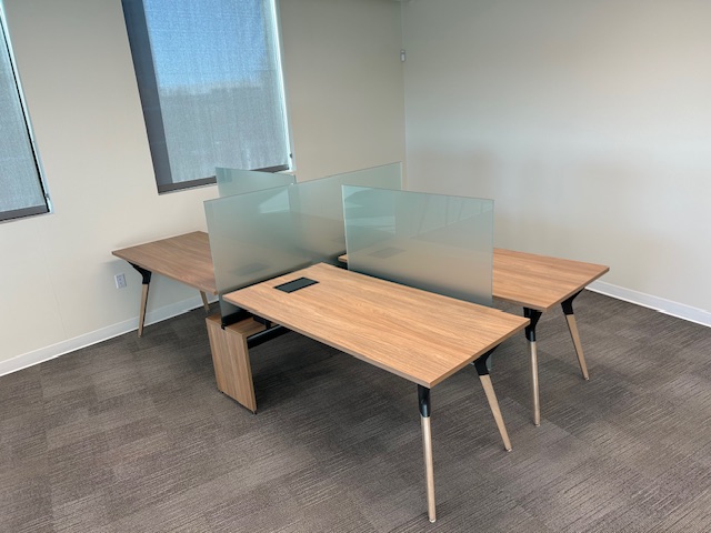 Teknion 4 pack benching desks