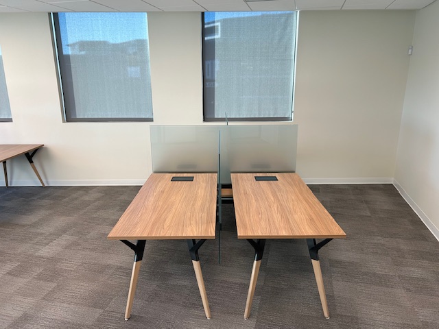 Teknion 4 pack benching desks
