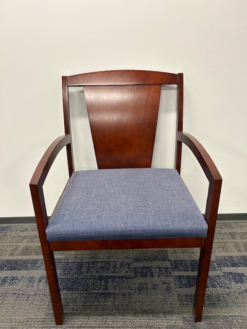 Timberlane side chair-blue fabric