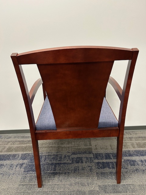 Timberlane side chair-blue fabric