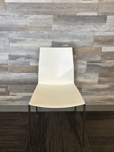 White breakroom chairs