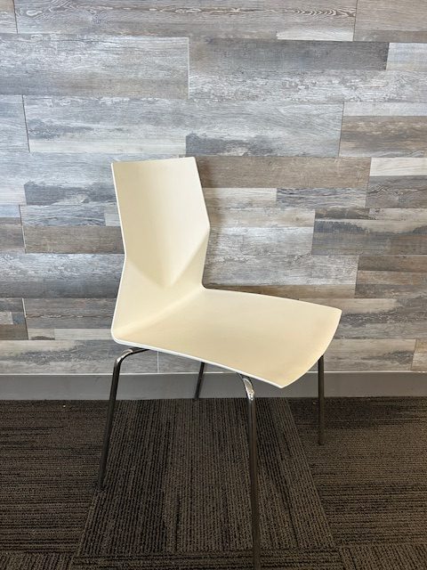 White breakroom chairs