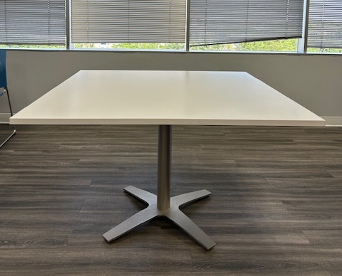 White breakroom table