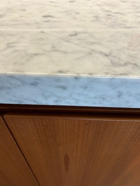 White Marble top cabinet