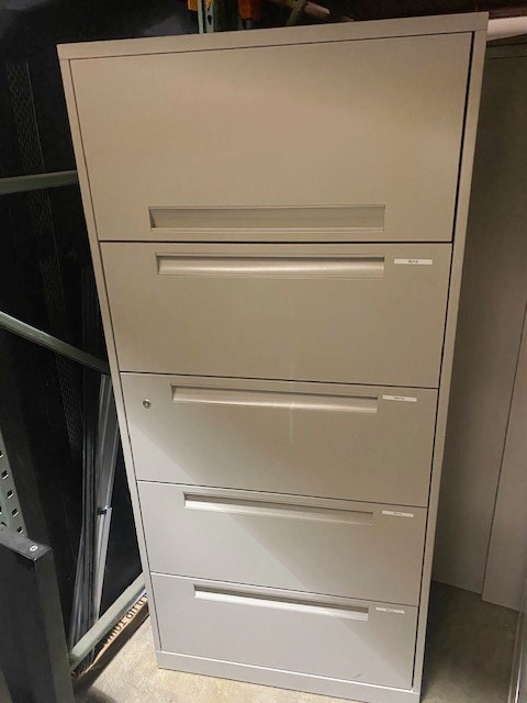 30″W 5 drawer lateral file — used filing for sale in DFW from Eggleston Office