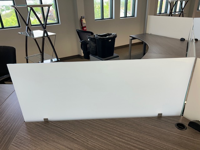 47.5”W x 20”H Frosted Glass screens