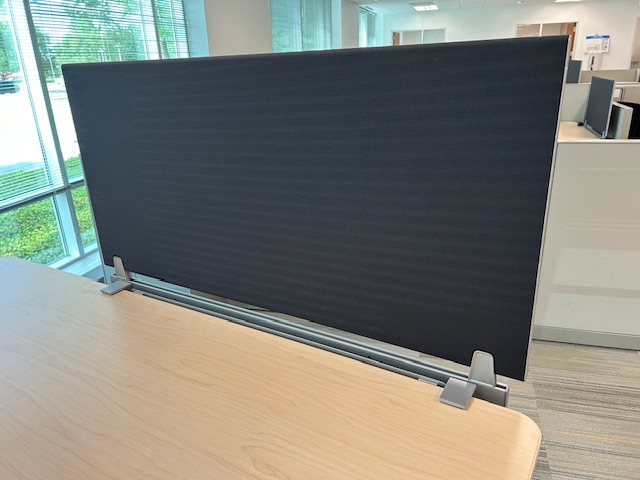 48” x 23” black fabric screen