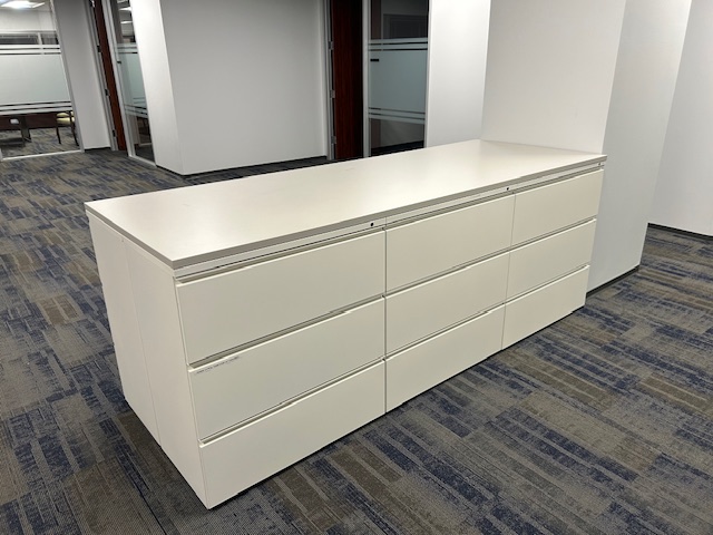File Bank w/six 3 drawer laterals — used filing for sale in DFW from Eggleston Office