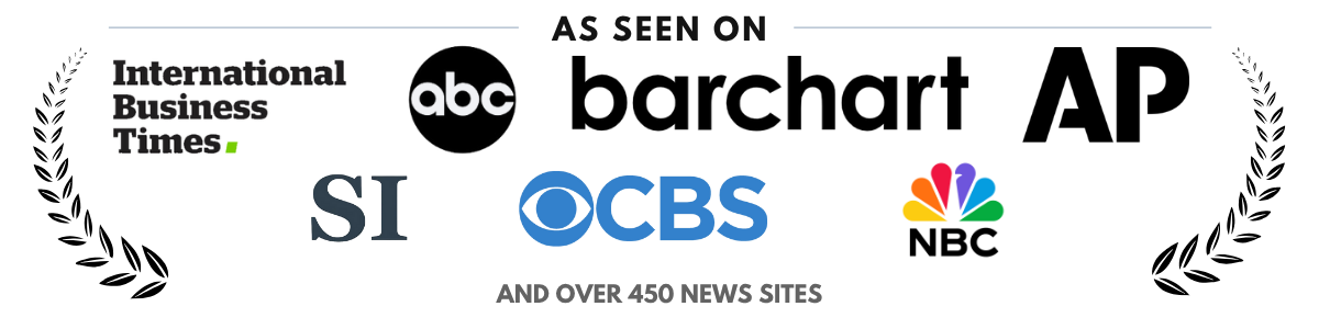 As seen on International Business Times, ABC, Barchart, AP, SI, CBS, NBC, and over 450 news sites