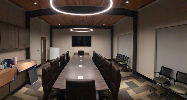 Eggleston Office install team mid-project